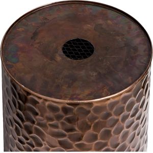 Grand pot rond en cuivre avec support pour plantes, pour intérieur et extérieur, avec insert de drainage, grand pot décoratif pour le sol, écologique et durable - Product Image 6