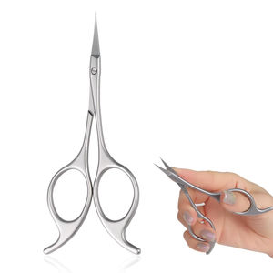 Ciseaux à cuticules professionnels en acier inoxydable argenté avec revêtement en titane, outils de manucure couleur unie, coupe-peaux mortes, prix d'usine - Product Image 1