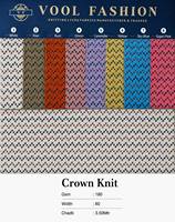 Tissu en Lycra tricoté couronne |   Tissu jacquard géométrique tricoté 180 GSM 60 pouces pour vêtements, sacs et chaussures