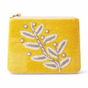 Porte-monnaie décoratif élégant fait à la main avec broderie artistique et perlage détaillée - Product Image 2