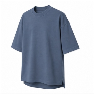 เสื้อยืดโอเวอร์ไซส์ OEM ODM ขายส่ง รับผลิตตามสั่ง แบรนด์ส่วนตัว สีพื้น ไหล่ตก แขนสั้น แฟชั่นยูนิเซ็กส์ - Product Image 4
