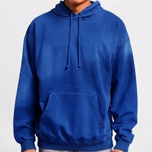 Sudadera con Capucha Oversize Moderna para Hombre, de Algodón Grueso con Bolsillo Canguro, Ajuste Relajado, Estilo Urbano Casual de Invierno - Product Image 1