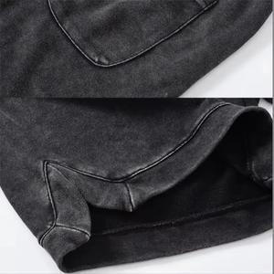 Shorts de Cintura Alta para Mujer, Lavado Ácido, 100% Algodón, Vintage, Transpirables, de Secado Rápido, Ecológicos, con Cintura Elástica, para Uso Diario - Product Image 6