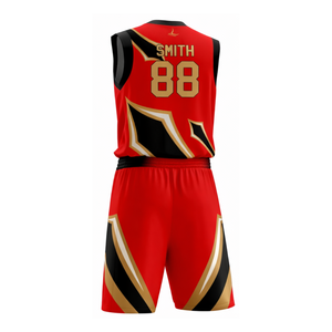 Conjunto de Pantalones Cortos y Camiseta de Baloncesto Personalizados Profesionales para Equipo, 100% Poliéster Transpirable, Impresión Sublimada, Cintura Elástica, Alta Calidad - Product Image 4