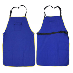 Best Performance Heavy-Duty Drilled Cotton Construction Workwear Durable Flame Retardant Welding Apron <b>Fire</b> Resistant JNM SAFETY - Product Image 1