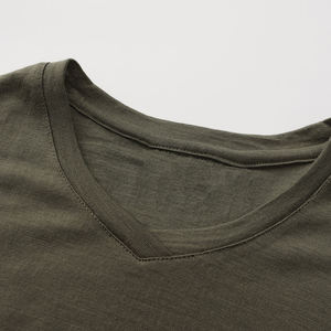 T-shirt de sport à manches courtes en laine mérinos de qualité supérieure, col rond, séchage rapide, pour hommes - Product Image 5