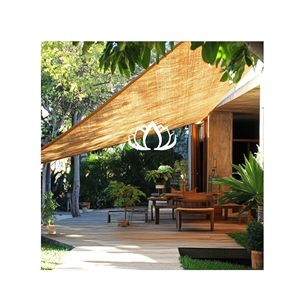Voile d'ombrage en cuir bleu lotus, très demandée |   Parasol extérieur durable et écologique au design moderne de ferme - Product Image 1