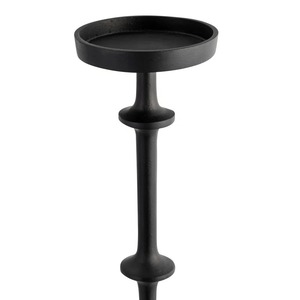 Decorative Antique Style Black Iron Candle Stand Tall Floor Holder <b>Heat</b> Resistant Home Decoration - Product Image 2