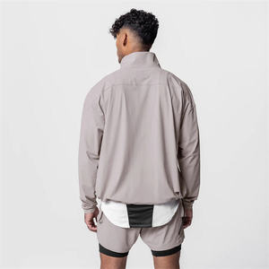 Ropa Deportiva de Gimnasio, Camiseta Deportiva de Nailon para Hombre, Sudadera con Cierre de 1/4, Sudadera con Cierre de Cremallera para Hombre, Deportiva, 2026, OEM - Product Image 3