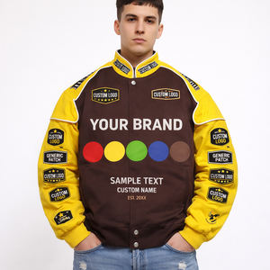 Chaqueta Universitaria de Carreras Personalizada, Chaqueta Bomber con Logotipo de Equipo Personalizado, Chaqueta Letterman de Motociclismo y Ropa Urbana - Product Image 1