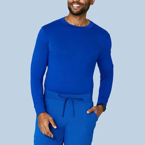 Tenues médicales unisexes extensibles et tendance, sous-vêtements, logo personnalisé, uniformes de médecin et d'infirmière grande taille pour hommes - Product Image 1