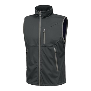 Mens Lightweight Breathable Softshell Golf Vest Windproof Quick Dry Sleeveless Jacket <b>Stand</b> Collar Zip Up Performance Bodywarmer - Product Image 5