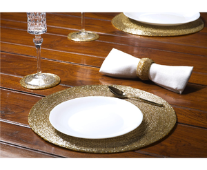Nouveautés : Sets de table perlés réutilisables, design dessin animé, en tissu, pour la décoration de table - Product Image 1