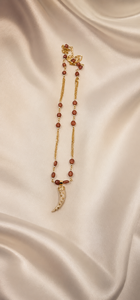 Collar Personalizado Chapado en Rodio con Colgante de Madreperla y Acentos de Circonita, Amuleto de Luna Creciente, Cadena de Joyería Fina, Regalo de Protección para Mujer - Product Image 2