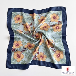 High Quality Custom Printed <b>Silk</b> Feel Square <b>Scarf</b> Manufacturer Lightweight Women Fashion OEM ODM Supplier - Product Image 6