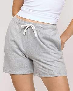 Shorts casuales para mujer, 100% algodón, pantalones cortos deportivos de felpa para entrenamiento y correr, precio económico, shorts de gimnasio para mujer - Product Image 4