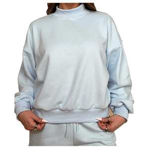 Sudadera de Alta Calidad con Logotipo Personalizado, Color 400 GSM, Cuello Alto, Forro Polar de Algodón Ecológico, Aplique de Letras, Modelo 2026 - Product Image 4