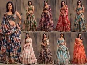 Vente en gros : Élégant ensemble indien de mariée Lehenga Choli, richement brodé, tenue de mariage traditionnelle ethnique pour femmes, en promotion - Product Image 5
