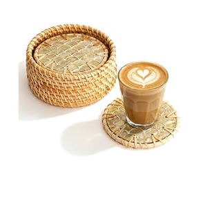 Rattan Coaster <b>Placemat</b> Lowest Price Mats And Pads With Holder Coaster for Pot Cup Plate Home - Product Image 3