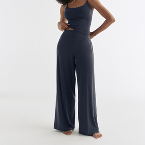 Women's High Waist Wide Leg Knit Jogger Pants Casual Loose Fit Lounge Trousers Premium Quality Soft & Breathable Fabric Trousers - Product Image 1