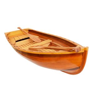 K197 - Whitehall <b>Wooden</b> Dinghy 5-Foot Display High Quality Durable Freestanding OMH Vietnam Home Craft 157.5Lx67Wx40H cm - Product Image 3