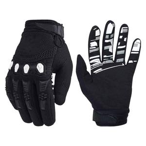 Guantes de Motocicleta Transpirables de Cuero Genuino con Protección UV, Compatibles con Pantalla Táctil, Cierre de Velcro, Fácil de Poner, Nuevo Modelo - Product Image 4