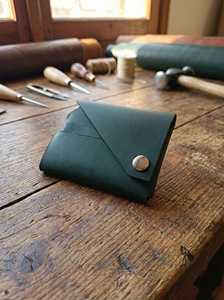 Portefeuille en cuir de haute qualité sans couture, design minimaliste, porte-cartes fin pour poche avant, emballage personnalisé avec logo LSSW-0039 - Product Image 5