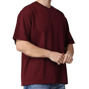 Camiseta Personalizada de Color Sólido, Holgada, Extra Grande, 100% Algodón, Transpirable, de Manga Corta y Cuello Redondo para Hombre, Talla Grande, de Alta Calidad - Product Image 6