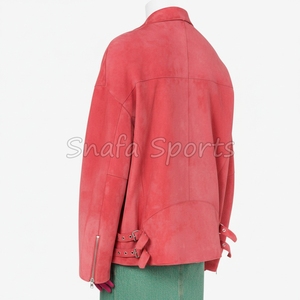 แจ็คเก็ตหนังผู้หญิงคุณภาพสูง ผลิตอย่างมืออาชีพ ราคาไม่แพง สไตล์โดดเด่น แจ็คเก็ตหนังคาวเกิร์ล - Product Image 2