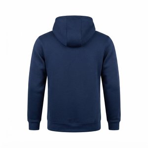 High Selling Custom <b>Men's</b> <b>Navy</b> Blue Hooded Tracksuit Set Full Sleeve Solid Color Casual <b>Joggers</b> With Side Pockets Autumn Wear - Product Image 5