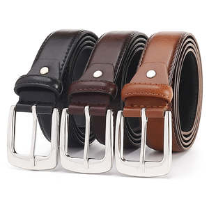 Ceinture de luxe vintage personnalisée en cuir de vachette écologique avec boucle ardillon en cuivre pour homme – Vente en gros - Product Image 3