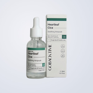 เซรั่มบำรุงผิวหน้าเกาหลี K-Beauty Gobaektaim Heartleaf Cica Soothing Ampoule ผลิตในเกาหลี 30 มล. เซนเทลล่า เอเชียติก้า - Product Image 2