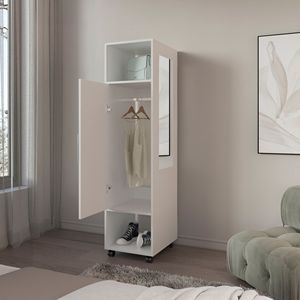 Armadio a specchio a figura intera Ambler con 1 porta e 3 ripiani in armadio - Product Image 3