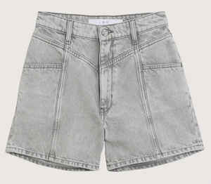 Shorts de mezclilla para mujer al por mayor, de alta calidad, superventas, con cinturón frontal ajustable, elásticos, mezcla de elastano, lavado a la piedra, con lazo. - Product Image 4