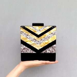 Elegante Bolso de Mano de Noche Premium para Damas, Diseño Artesanal en Resina, Bolso de Mano de Noche Elegante de Diseñador - Product Image 3