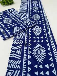 Tissu pagne africain authentique du Ghana en wax et Ankara 100 % coton pour vêtements de filles, artisanat, sacs et motifs batik - Product Image 3