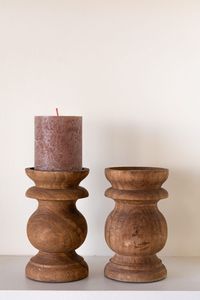 portavelas de madera - Product Image 3