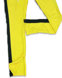 Pantalon de survêtement décontracté pour homme, color block, taille élastique, cordon de serrage, bande latérale, léger, été, en Spandex et Polyester - Product Image 6