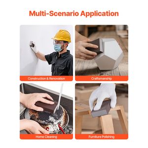 Set di 10 Spugne Abrasive Assortite 60/80/120/180/220 Grit, Lavabili e Riutilizzabili, per Uso a Secco e Bagnato - Product Image 5