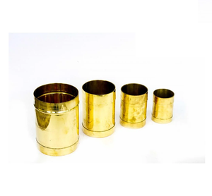 ชุดถ้วยตวงทองเหลือง 4 ใบ ขนาดต่างๆ สำหรับใช้ในโรงแรม บ้าน และครัว  ถ้วยตวงทองเหลืองเคลือบทอง ราคาสุดคุ้ม - Product Image 1