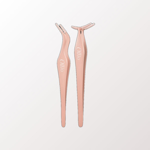 <b>eyelash</b> tweezers Ollio Korean K-Beauty Olio No-<b>Glue</b> <b>Eyelash</b> Tweezers L-Shaped Made in Korea DIY <b>Extension</b> - Product Image 5