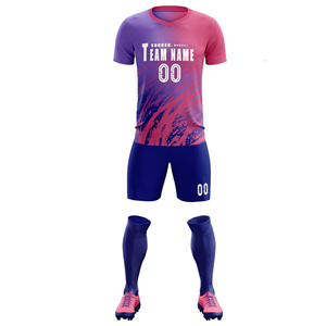 Nuevo Conjunto de Uniforme de Fútbol Sublimado Personalizado, Transpirable, de Secado Rápido, en Poliéster, Camiseta y Pantalones Cortos de Fútbol, Ropa Deportiva para Equipos OEM - Product Image 6