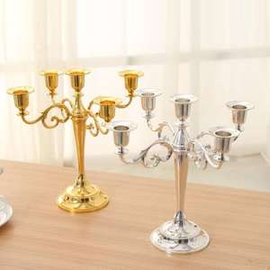 Candelabro de 3 brazos hecho a mano de alta calidad para decoración del hogar y hoteles, personalizable con el mejor acabado, soporte para velas de alta calidad. - Product Image 2