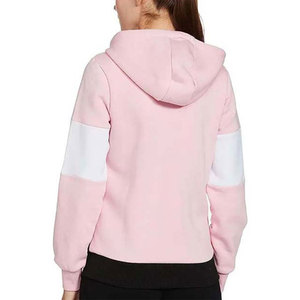 Sudadera con capucha y cremallera para mujer, de moda, manga larga, con paneles de color, informal, para invierno, ecológica, venta directa de fábrica - Product Image 3