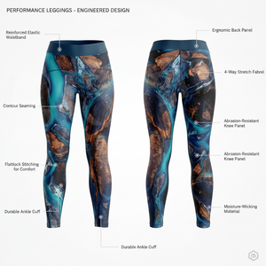 Ensembles deux pièces sur mesure pour la gym : Leggings de yoga imprimés personnalisés, sans couture, pour le fitness, la course et l'entraînement, avec collants de compression - Product Image 2