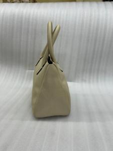 Bolso Tote de Viaje de Gran Capacidad para Mujer, en Cuero Granulado 100% Genuino OEM, Color Sólido, a la Moda - Product Image 5