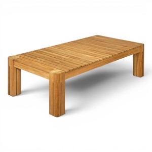 Villa Patio Furniture Premium Sustainable Teak Wood Outdoor Lounge Sofa <b>Set</b> for Resort Hotel <b>Restaurant</b> Terrace OEM Manufacturer - Product Image 4