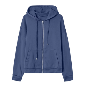 High Quality Women's Light <b>Pink</b> Zip-Up <b>Hoodie</b> Outerwear Stylish Streetwear Design Comfortable Warm Everyday Autumn Winter Wear - Product Image 5