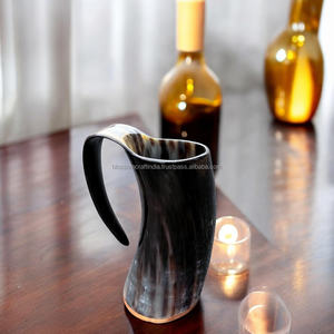 Taza de Cuerno Natural de Primera Calidad, Diseño Inspirado en Buey, Vaca o Búfalo, Hecha a Mano, Acabado Rústico Duradero, Artículo de Regalo - Product Image 2