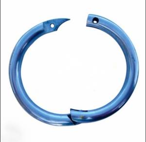 แหวนเจาะจมูกวัวสแตนเลสแบบใช้ซ้ำได้และปรับขนาดได้ อุปกรณ์สัตวแพทย์สำหรับโค - Product Image 2